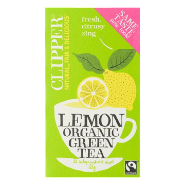 Clipper Organic green tea lemon 20 bags