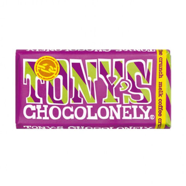 Tony chocolonely milk coffee crunch