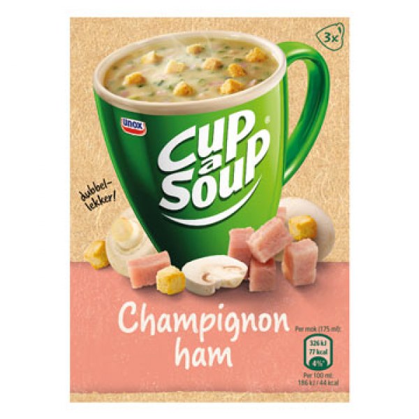 Unox Cup a soup champignon ham 3 bags