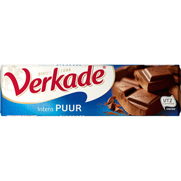 Verkade chocolade Reep puur 75g