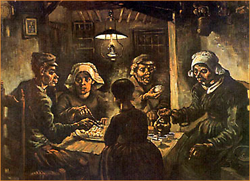 De aardappeleters, 1885. Vincent van Gogh