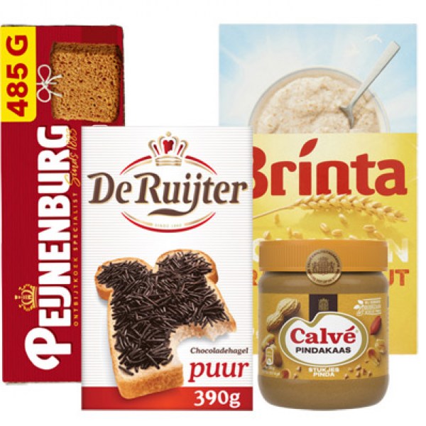 Typical Dutch breakfast