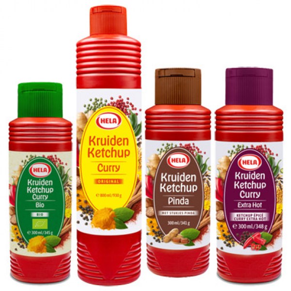 Hela ketchup curry products
