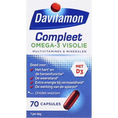Davitamon Compleet omega 3 visolie capsules