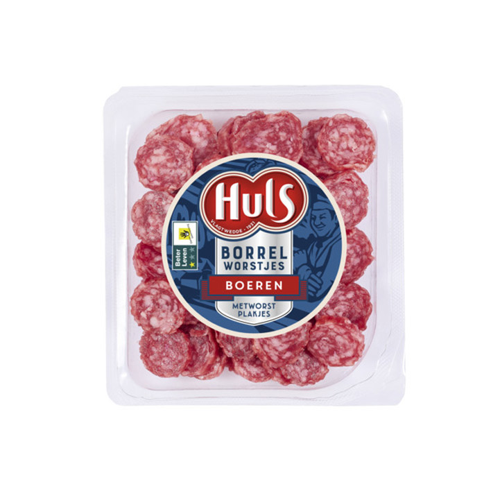 Huls Gesneden boerenmetworst 90g