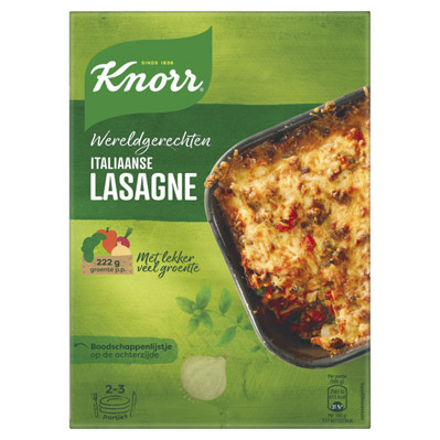 Knorr Wereldgerechten lasagne bolognese 191g
