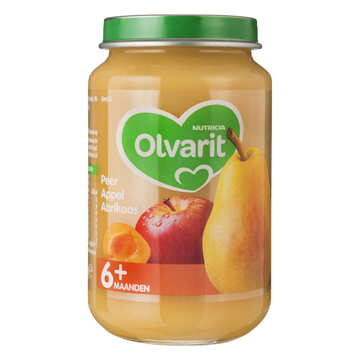 Olvarit Peer appel abrikoos 6 mnd 200g
