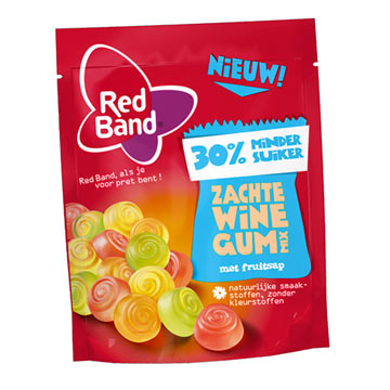 Red Band Soft Winegum mix 30 procent less sugar 210g