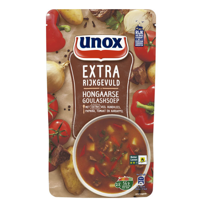 Unox Soep in zak goulashsoep 570ml