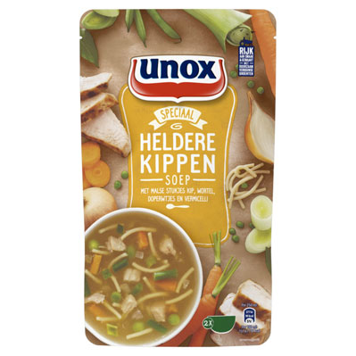 Unox Soep in zak heldere kippensoep 570ml