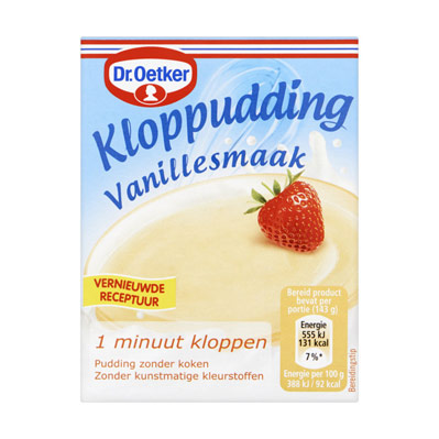 Whipped cream pudding vanilla