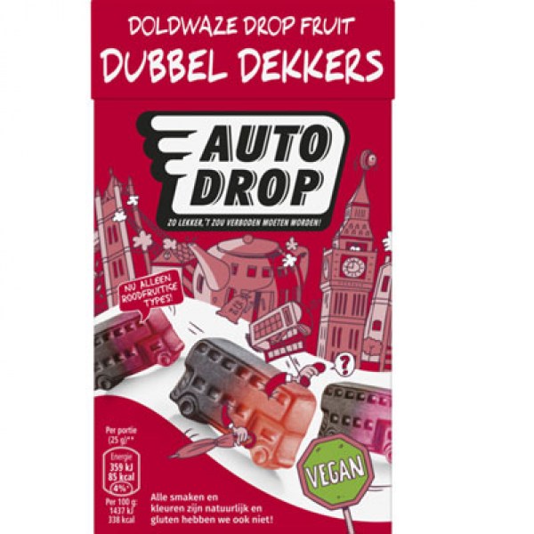 Autodrop Candy Dubbeldekkers 280g