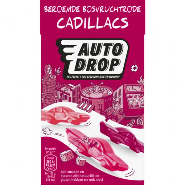 Autodrop red cadillacs candy 280g