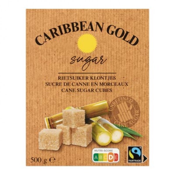 Caribbean Gold Rietsuikerklontjes 500g