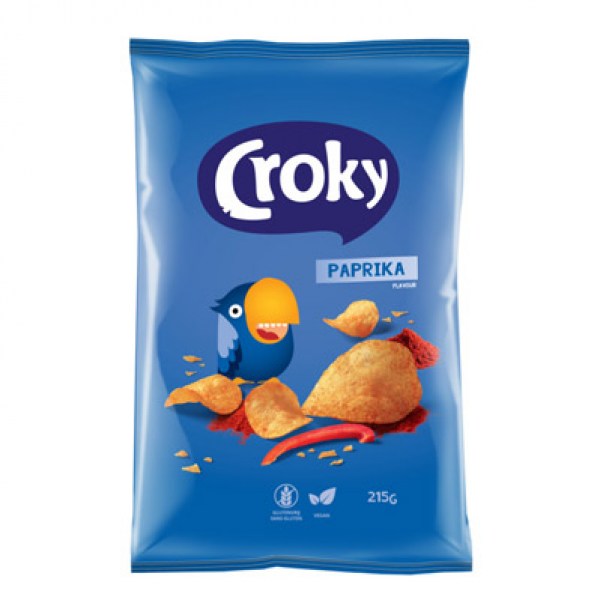Croky Chips paprika 215g