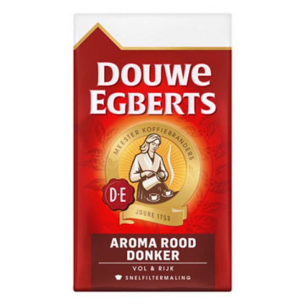 Douwe Egberts Aroma rood Darker filter koffie 250g