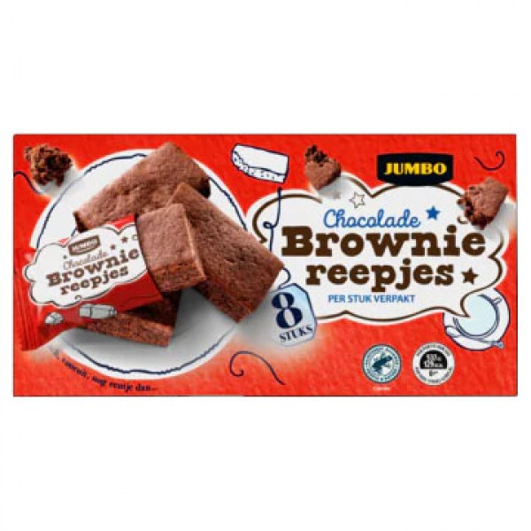 Jumbo Chocolade Brownie Reepjes 8x30g