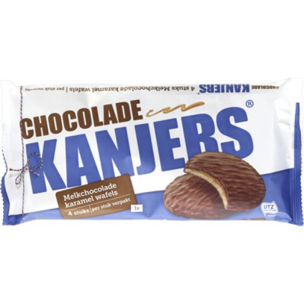 Kanjers Extra grote chocolate stroopwafels 180g