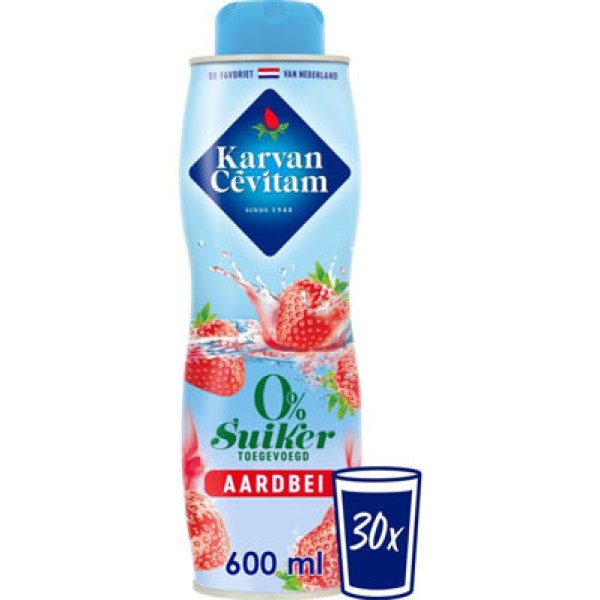 Karvan Cevitam strawberry zero sugar 600ml