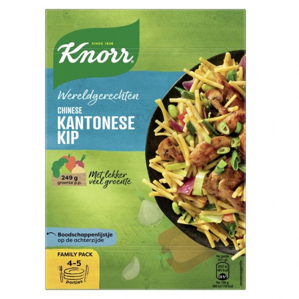 Knorr Wereldgerechten chinese kantonese kip 251g