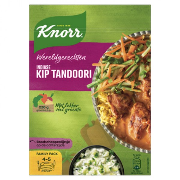 Knorr Wereldgerechten indiase tandoori family 478g