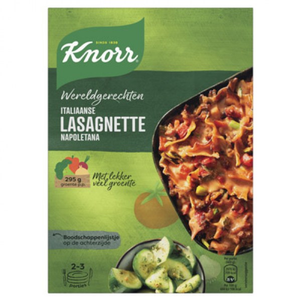 Knorr Wereldgerechten lasagnette napoletana 266g