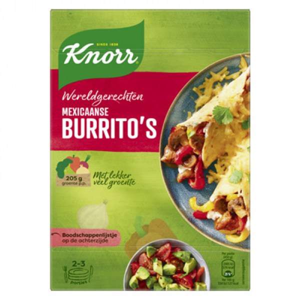 Knorr Wereldgerechten mexicaanse burritos 239g