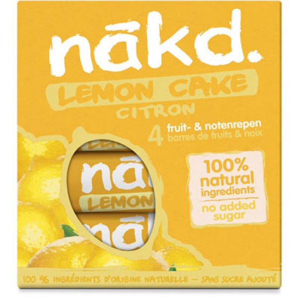 Nakd Lemon cake fruitbar with nuts 4 pieces