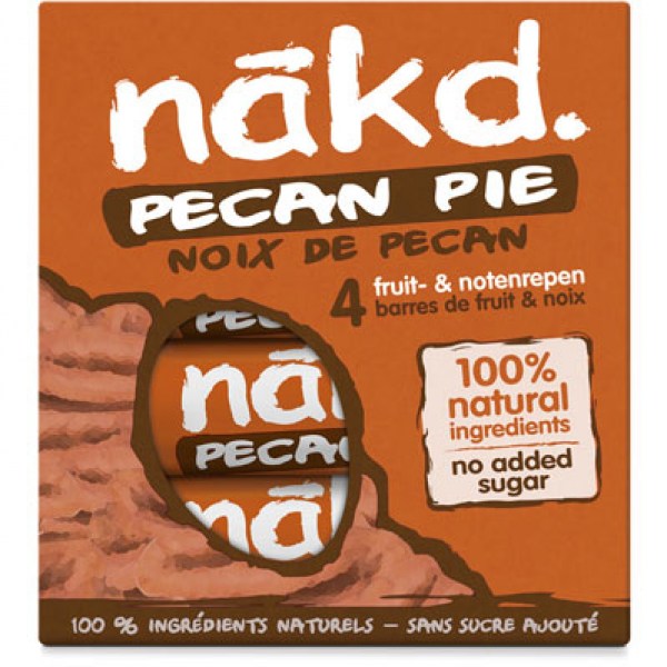 Nakd Pecan pie fruitbar nuts 4 pieces