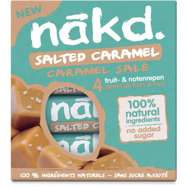 Nakd Salted caramel fruitbar nuts 4pieces