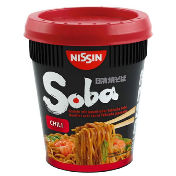 Nissin Soba Chilli noodles cup 90g