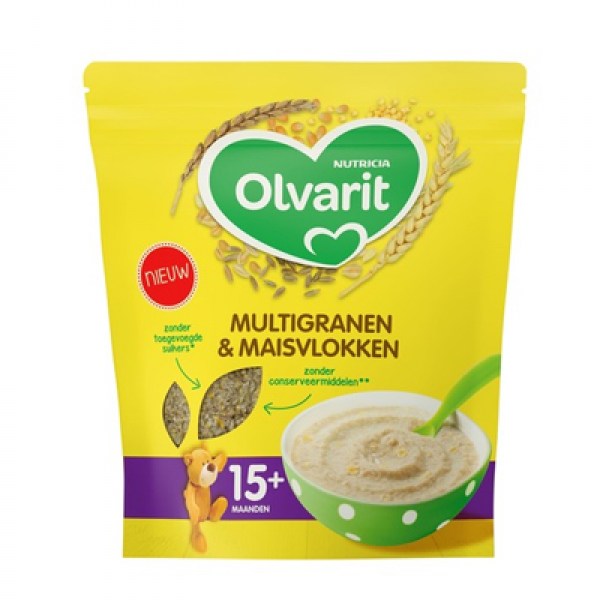 Olvarit Multigranen maisvlokken 15 mnd 200g