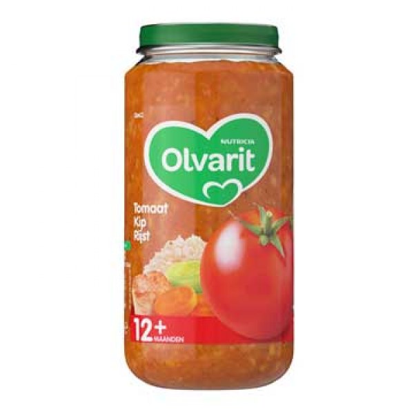 Olvarit Tomaat kip rijst 12 mnd