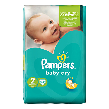 Pampers diapers baby dry mini 2