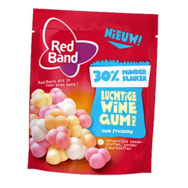 Red Band Soft light winegum mix 30 procent less sugar 210g
