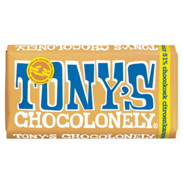 Tonys Chocolonely Dark citroenkaramel chocokoek 180g