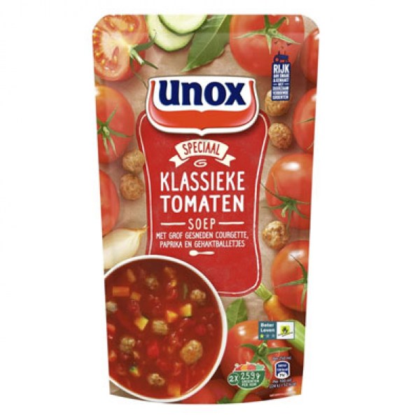 Unox Soep in zak Hollandse tomatensoep 570ml
