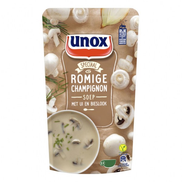 Unox Soep in zak champignonsoep 570ml