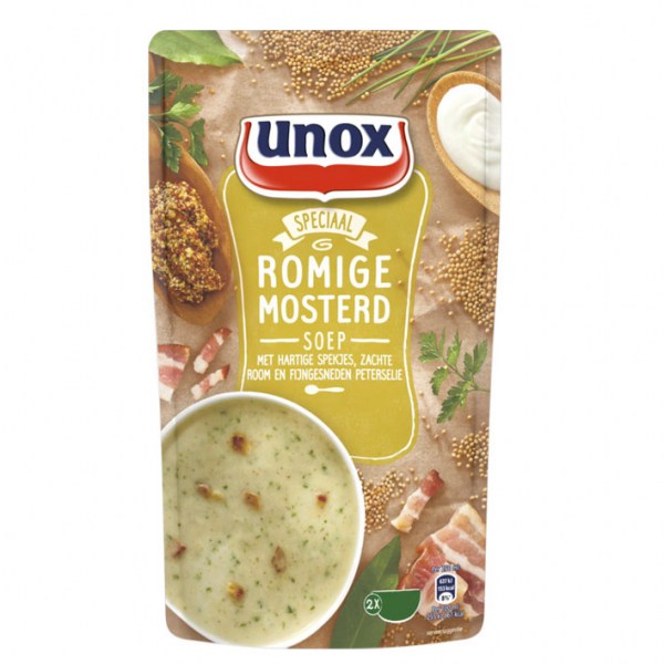 mustard green soup Unox Soep in zak mosterdsoep 570ml