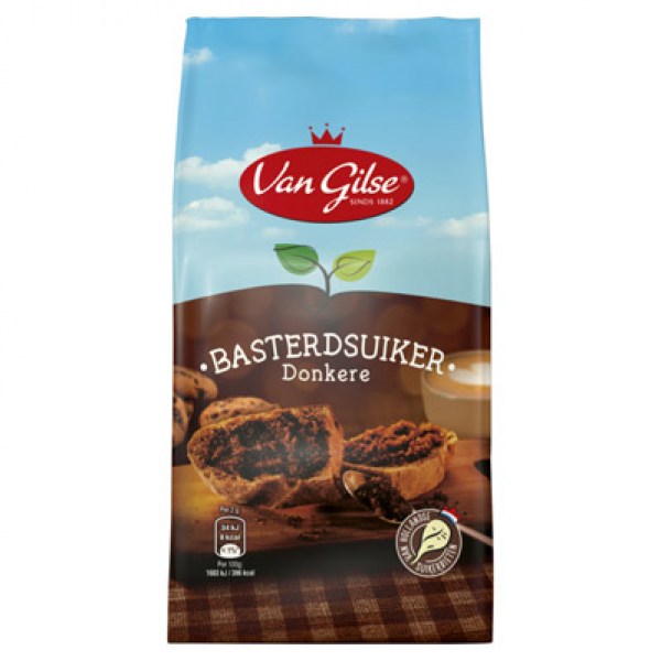 Van Gilse Donkere basterdsuiker 600g