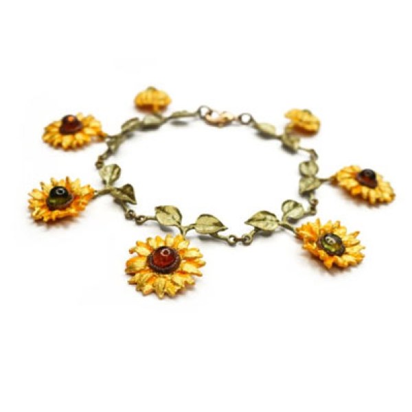 Van Gogh Michael Michaud Charm bracelet Sunflowers
