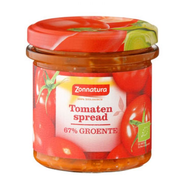 Zonnatura Groente spread tomaten 135g