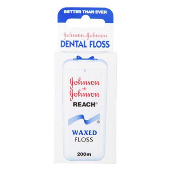 Johnson Johnson Dental floss waxed 200mtr