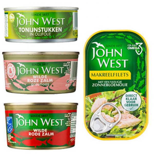 john west salmon tuna